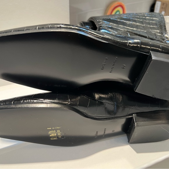 TOTEME CROC over the knee EU sz 9- Beautiful boots brand new run more like 8/8.5 - Picture 6 of 9